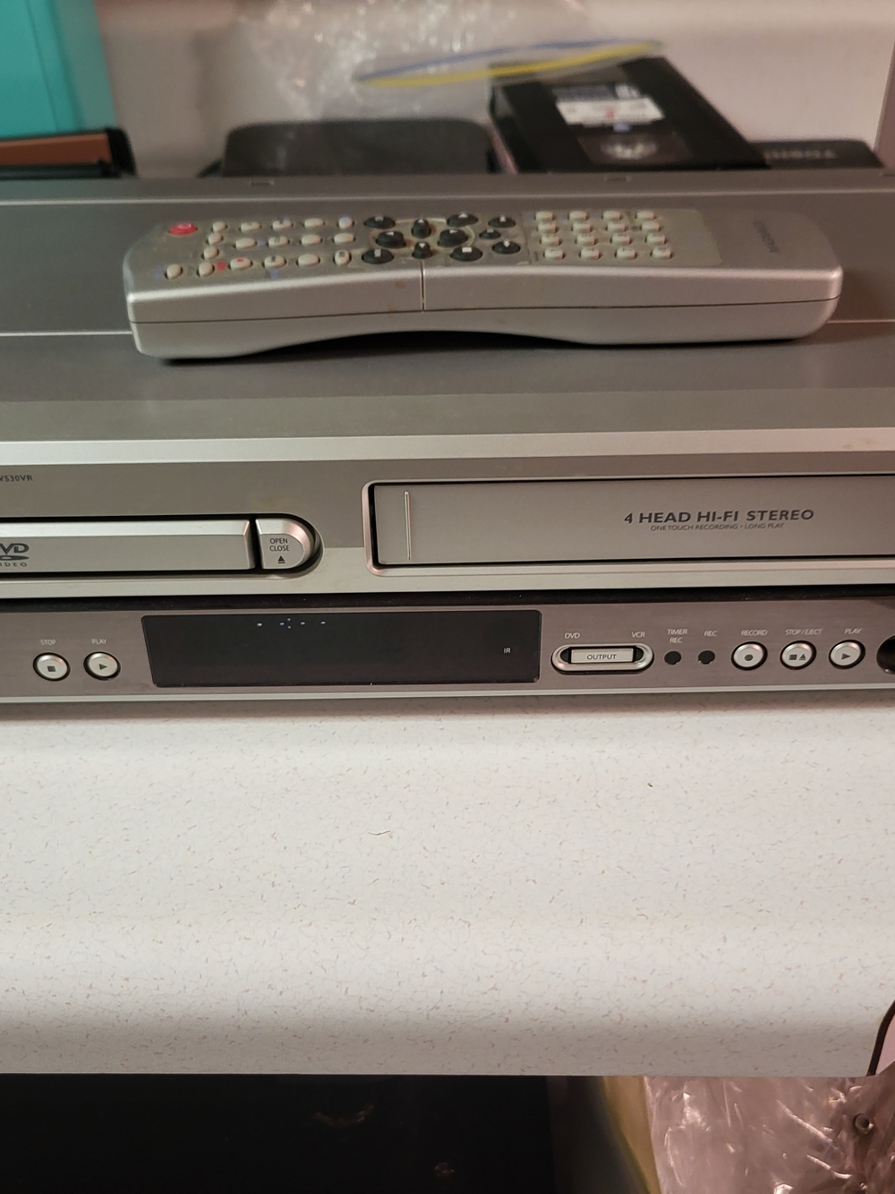 Magnavox MDV530VR DVD CD VCR Combo Player with Remote Control TESTED